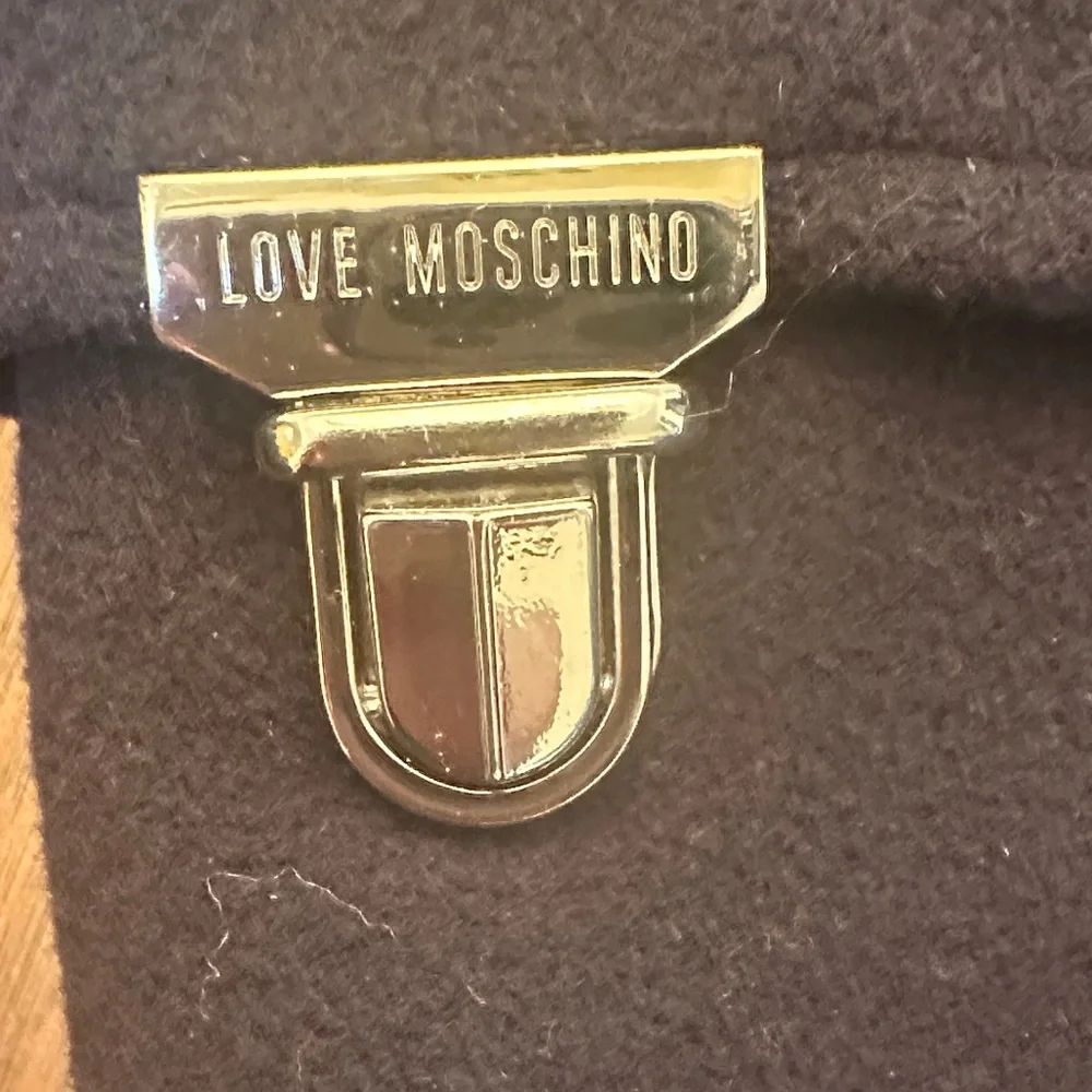 Love Moschino Navy Wool Coat – Classic Tailored Designer Style Size S - Picture 5 of 14